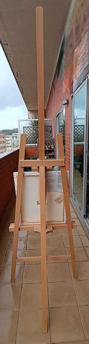 Cavalete de pintura em madeira natural ArtCreation