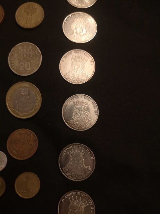 Moedas Portuguesas antigas de escudos