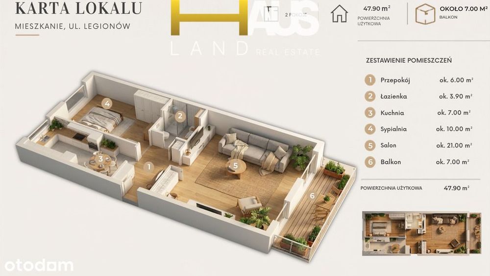 Ul. Legionów - 47,9 m² - Dzień Otwarty 26.06 - View 2