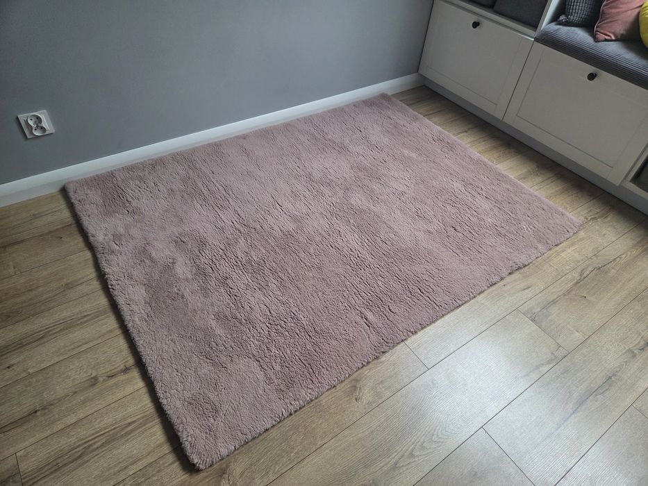 Dywan miękki pudrowy róż 120x160