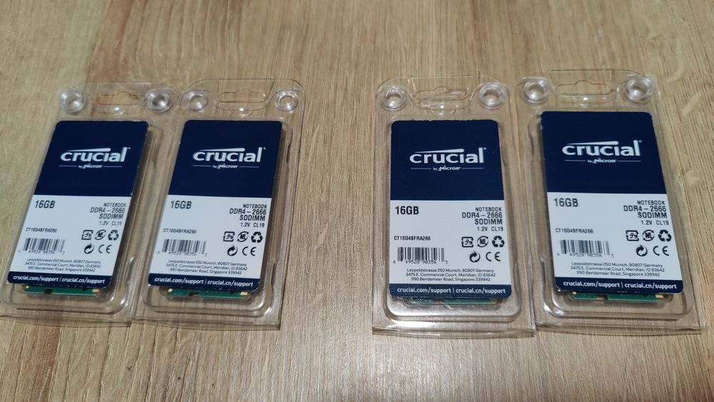 Crucial ram dd4 2666 2x16gb 32gb 64gb  SODIMM dual chanal