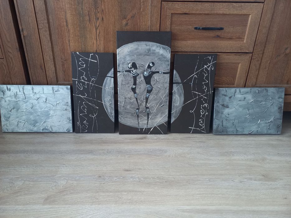 Obraz, tryptyk na płótnie.  Lovers. Miłość.