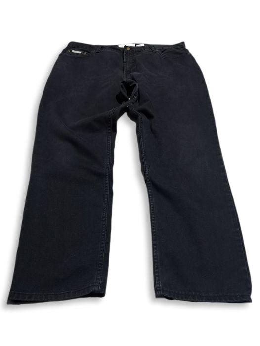 Spodnie jeansowe czarne Drifter straight proste szerokie SWAG alt