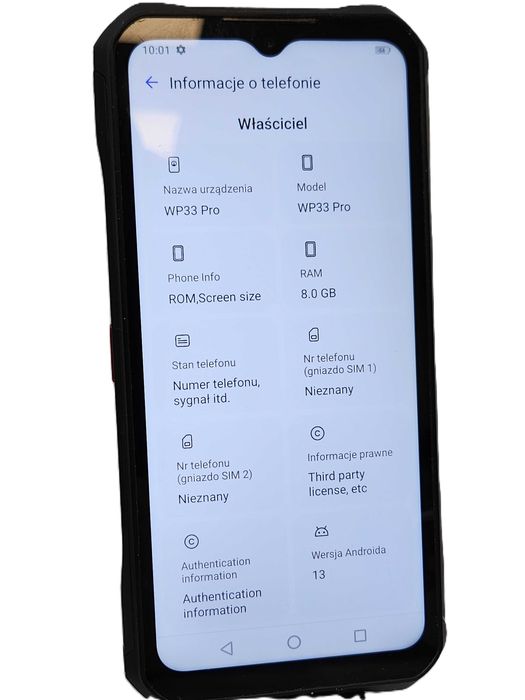 telefon pancerny OUKITEL WP33 PRO 8/256GB