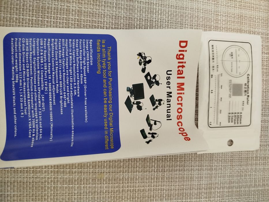 Портативный USB микроскоп цифровой 1000Х с подставкой, цифровой микрос