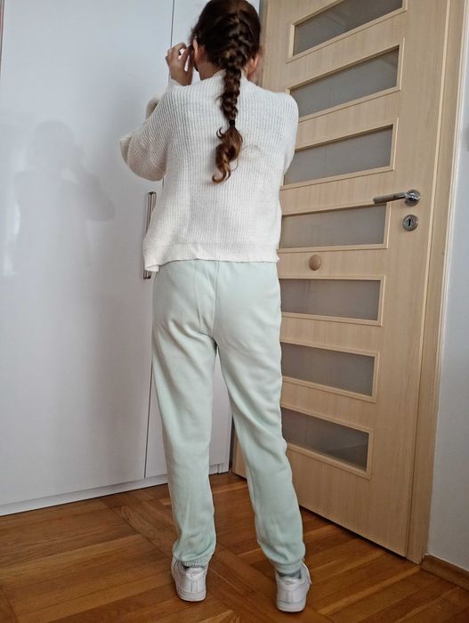 Spodnie dresowe / dresy roz. 158, turkusowe, dla dziewczynki