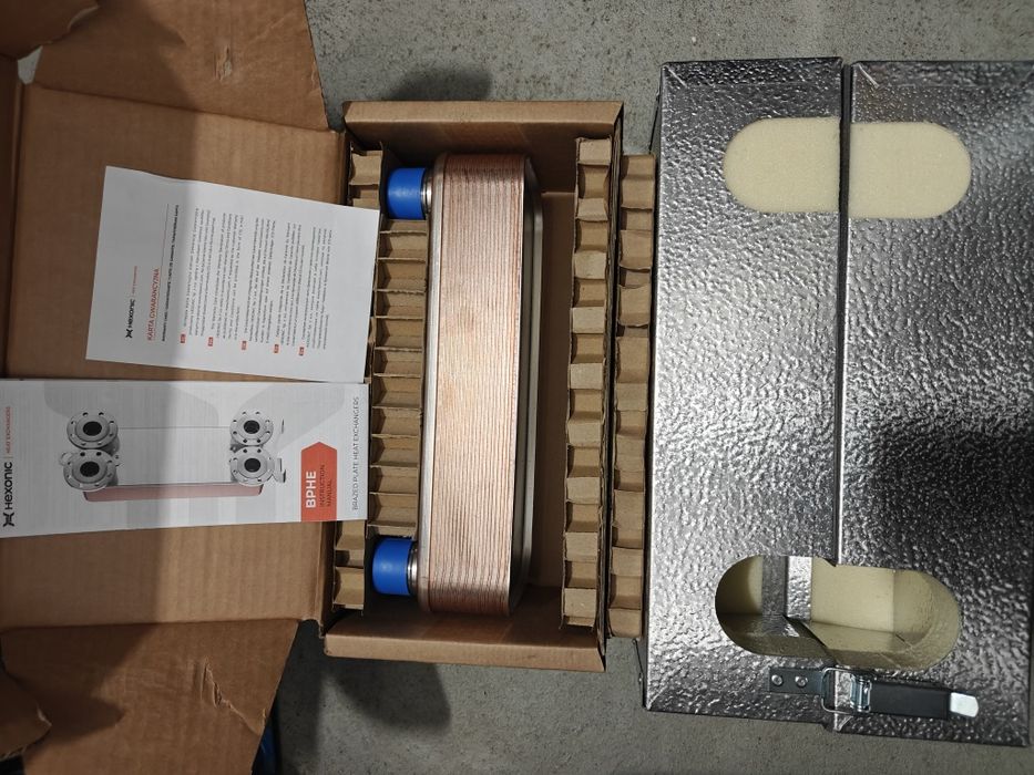 Wymiennik płytowy lutowany LB 31 20 1  20kW l + izolacja