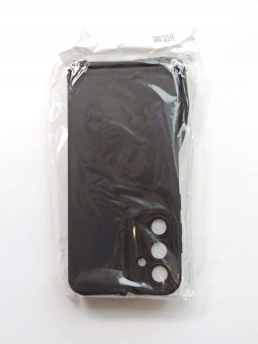 plecki do Samsung Galaxy S23 FE etui ze sznurkiem czarny szkiełko x2
