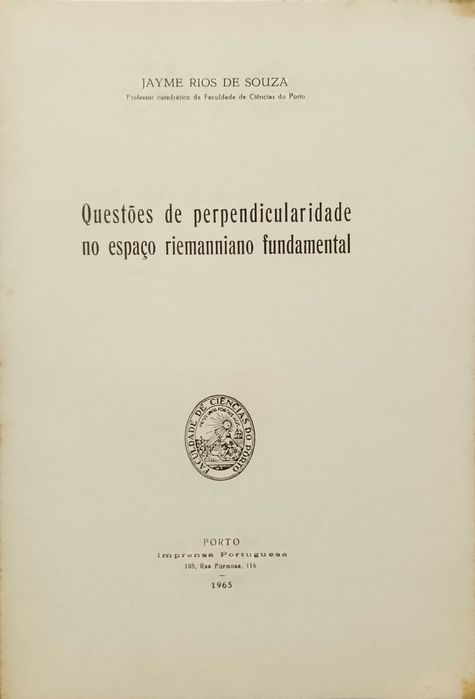 Questões de perpendicularidade no espaço riemanniano fundamental