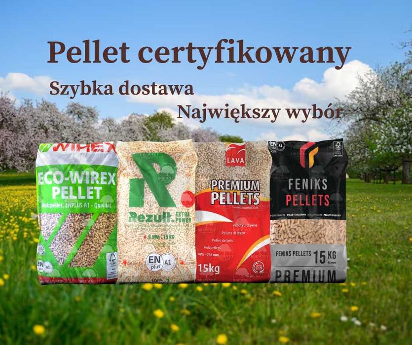 pellet NAJTAŃSZY oraz pelet Olczyk Dankros Lava Olimp brykiet A2 A1