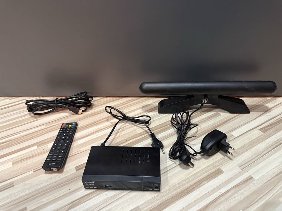 Zestaw DVB-T2 HEVC: Dekoder Linear + Antena Barczak Sonus TV+