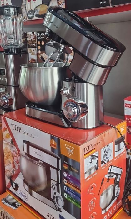 Кухонний тістоміс. міксер, комбайн 4в1 4200 Вт на 6 літрів 00243