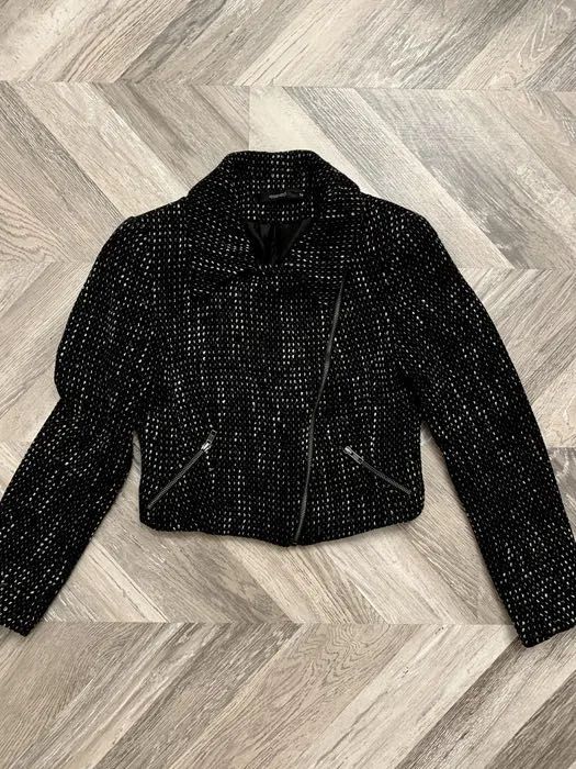 Reserved ramoneska kurtka czarna ciepła na suwak rozmiar 34 XS