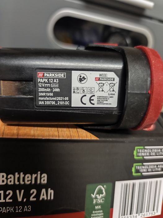 Baterias Parkside 12V 2Ah