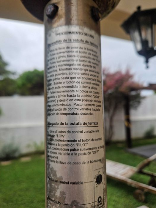 Estufa de exterior Mercalor (modelo MT-01555), em inox, potência 13 kW