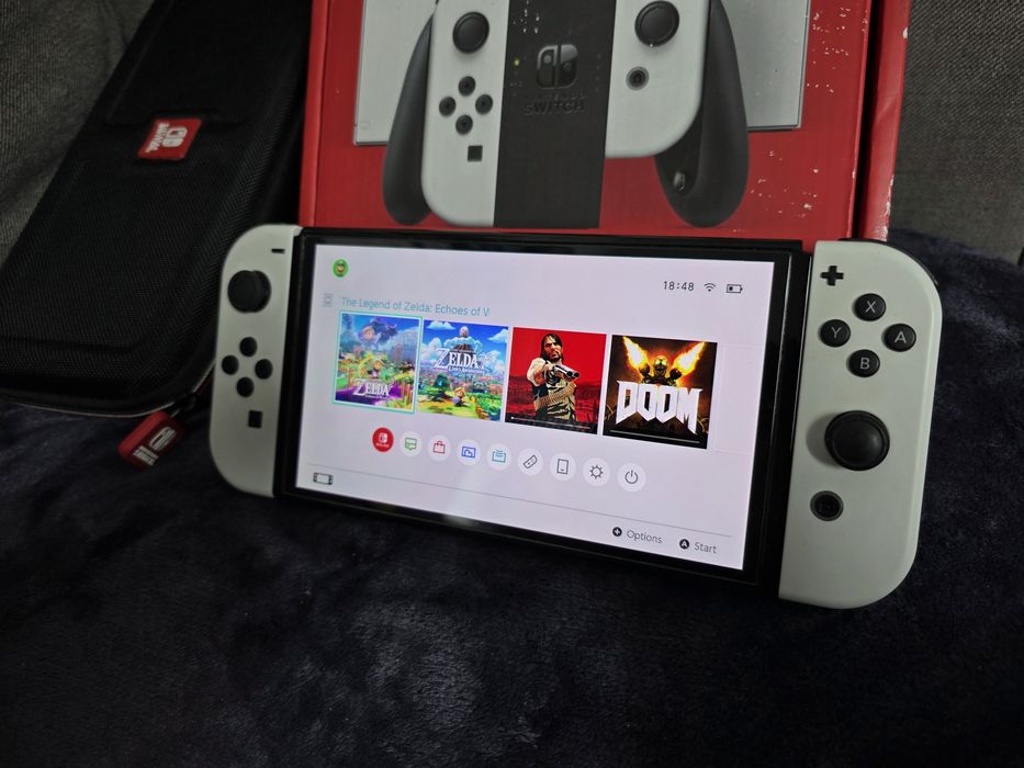 Nintendo Switch OLED (White) | Zadbany | + Etui