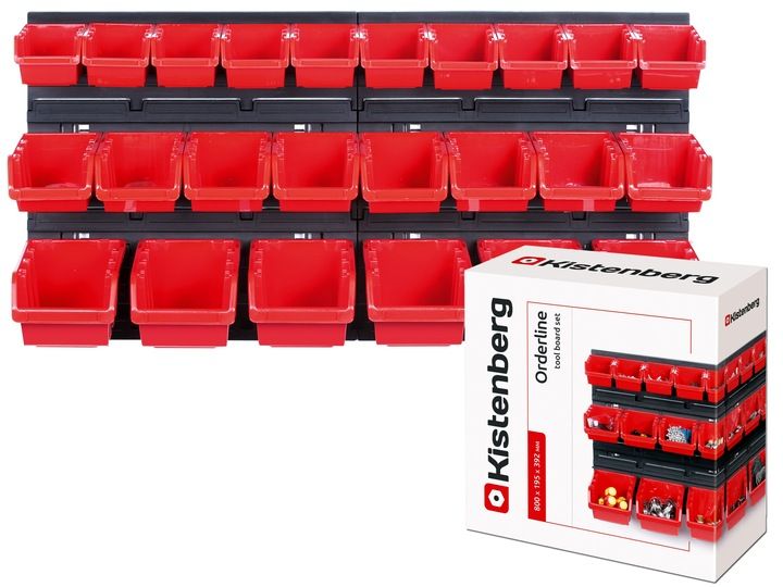 Tablica Narzędziowa Warsztatowa Z Kuwetami 80x40cm Ścianka Modułowa Wi