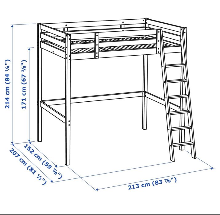 Vendo cama alta ikea