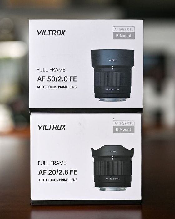 Conjunto Viltrox AF Full Frame (20mm f2.8 50mm f2.0) Sony E-Mount