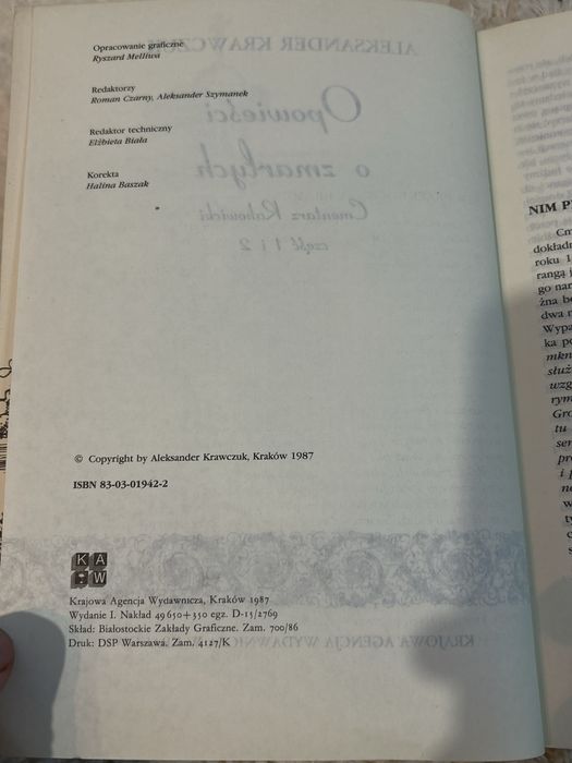 Aleksander Krawczuk „Opowieści o zmarłych” 1987 – Cmentarz Rakowicki
