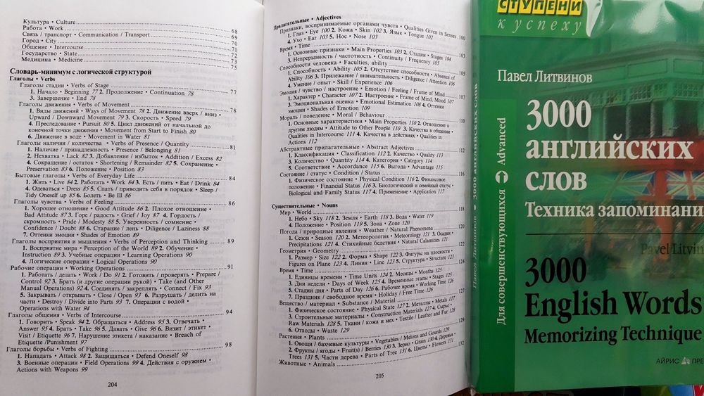 Английский язык техника запоминания слов  Литвинов 3000 слов