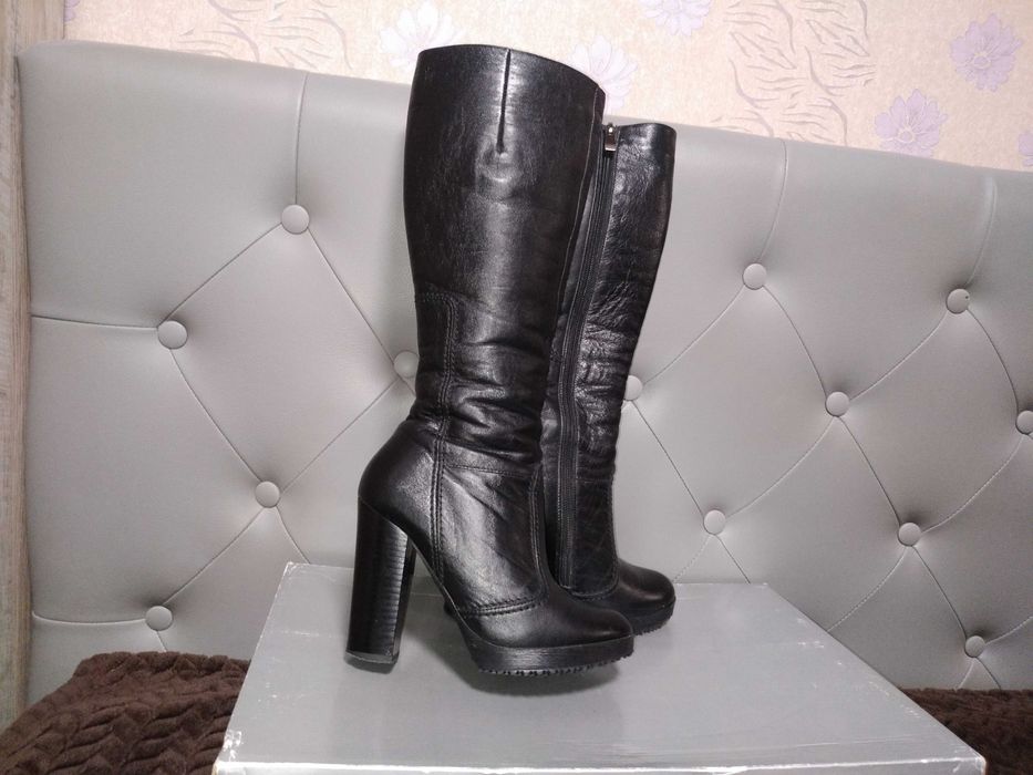 Зимові чобітки, нат.шкіра, 36 р.