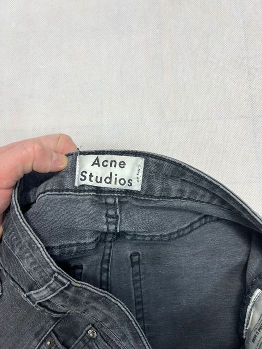 Spodnie Acne Studios jeans zip women