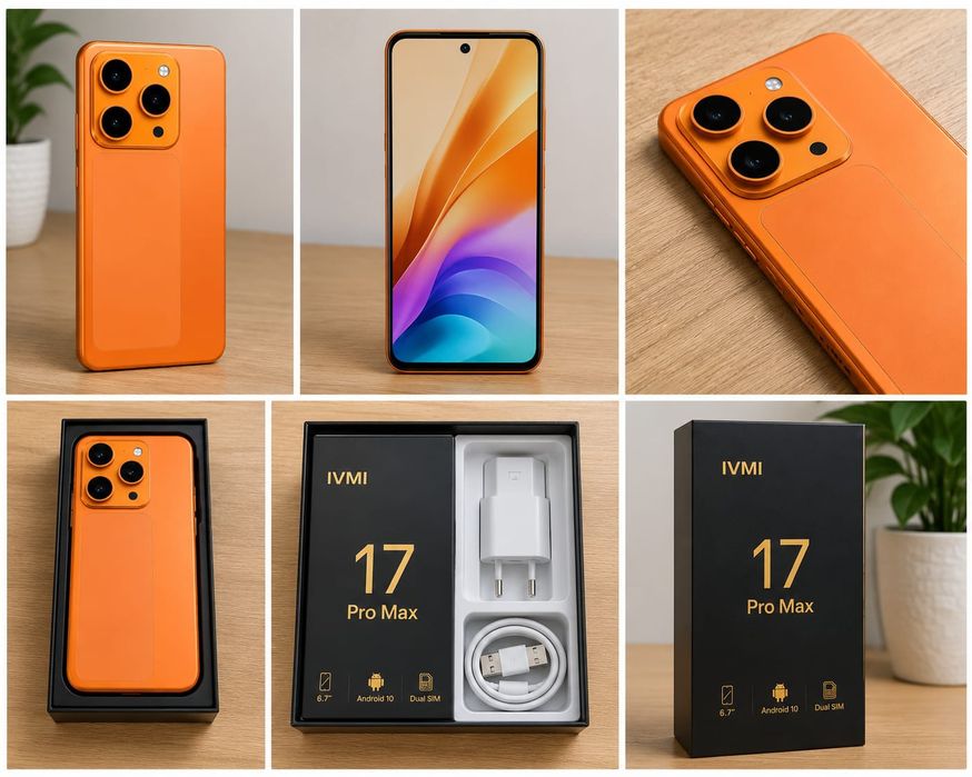 smartphone IVMI 17 Pro Max,  novo caixa
