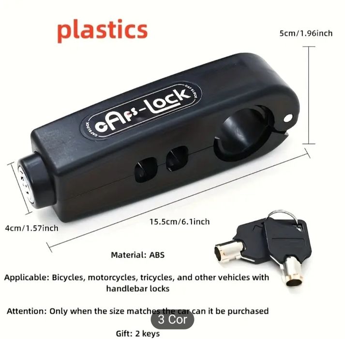 Cadeado para moto e bicicleta