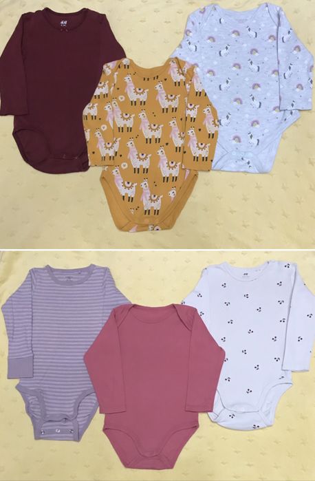 Бодіки на дівчинку 62, 68, 74, 80, 86, 92, 98 р.