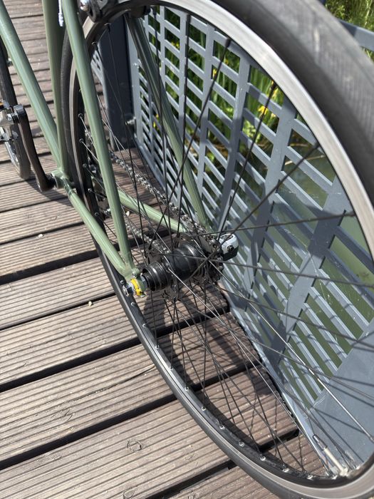Rower single speed z piastą planetarną na stalowej ramie 56cm