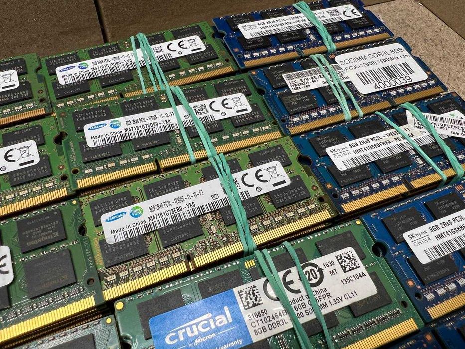 Оперативна пам`ять ноут 8GB | DDR3L 1600| 1,35v | SoDimm  |  Бу ОЗУ |