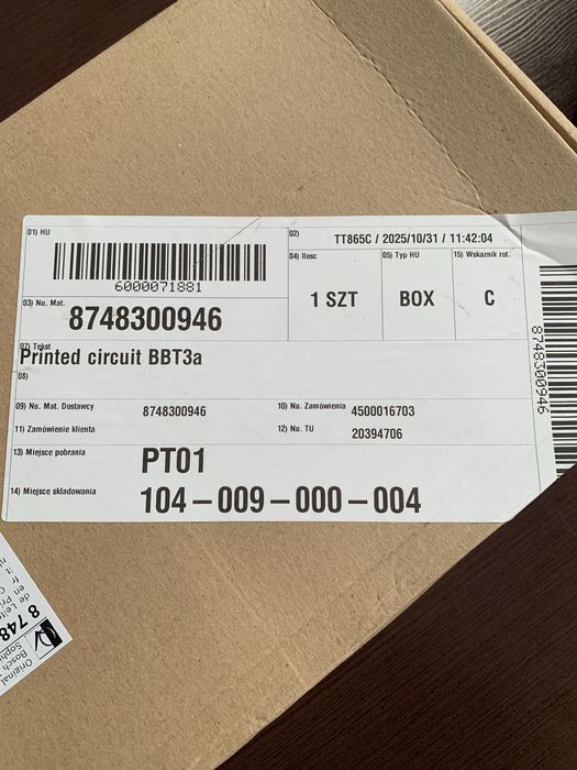 Plyta główna do Buderus U052, U054, U154