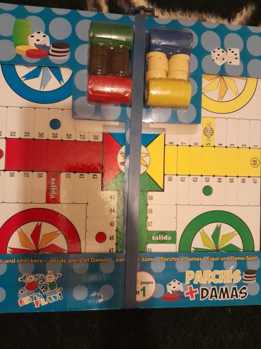 Jogos de tabuleiro, 2 em 1 Novo