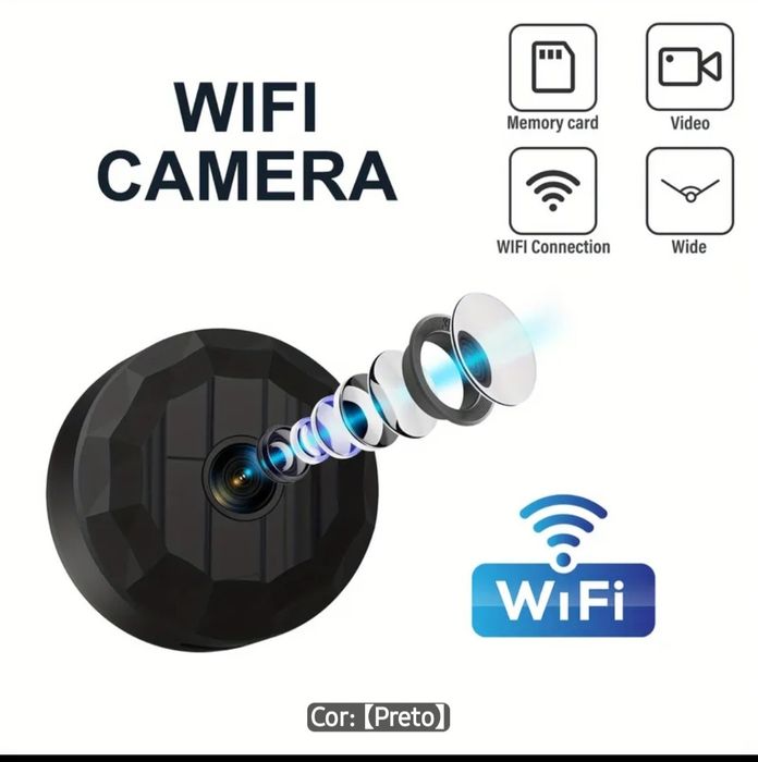 Mini camera de vigilância, segurança e protecção da sua casa