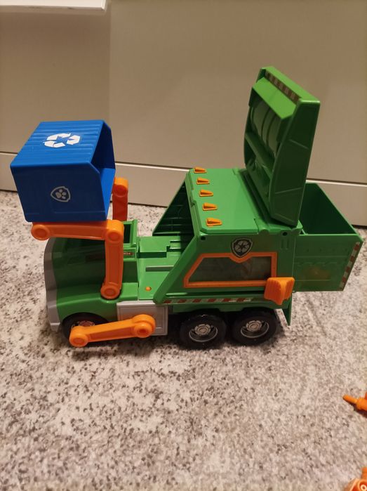 Psi patrol duży wóz do recyklingu śmieciarka Rocky