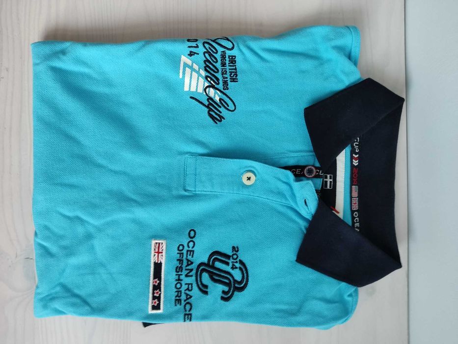 Koszulka polo Nils Sundstrom błękitna