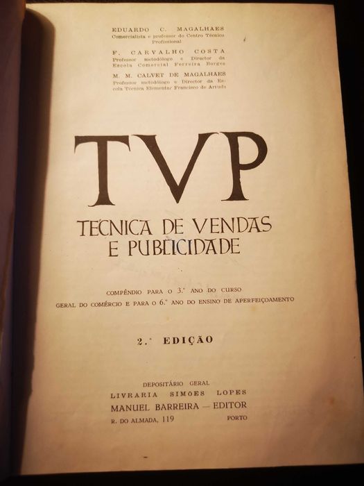 Livro Técnica de Vendas e Publicidade