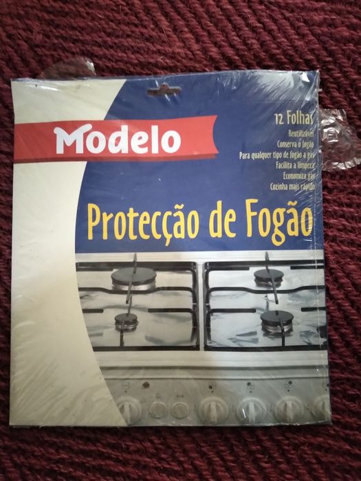 12 folhas de alumínio para proteção de fogão
