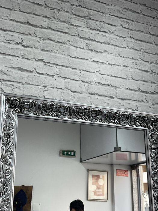 Moldura espelho talhado a mao