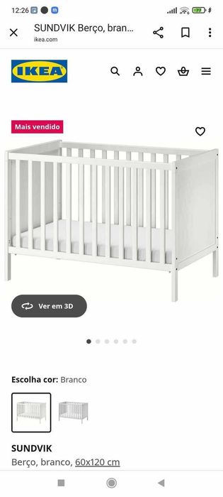 Vendo berço IKEA