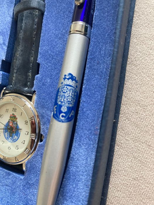 Conjunto de Relógio, Esferográfica e Porta Chaves FC Porto - Oficial