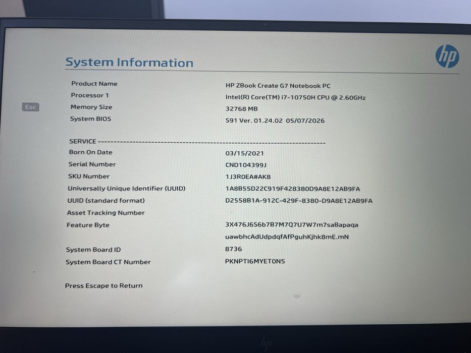 Laptop hp zbook create g7 + stacja dokujaca