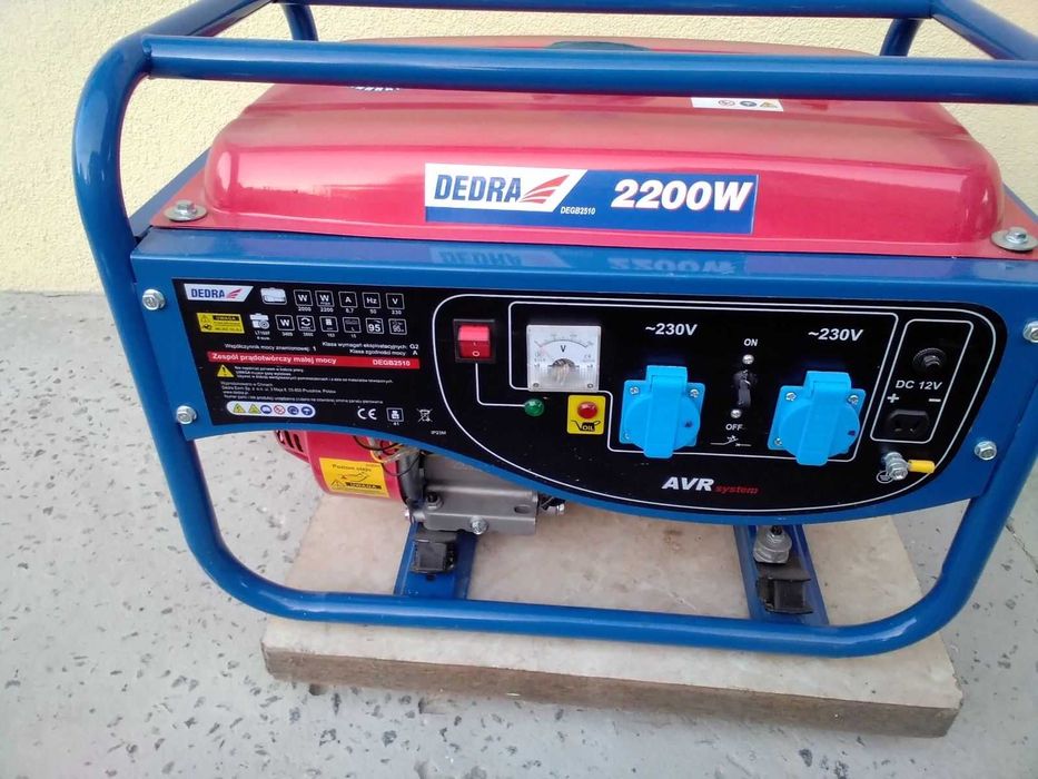 Продам бензиновий генератор DEDRA DEGB 2510 2.2квт