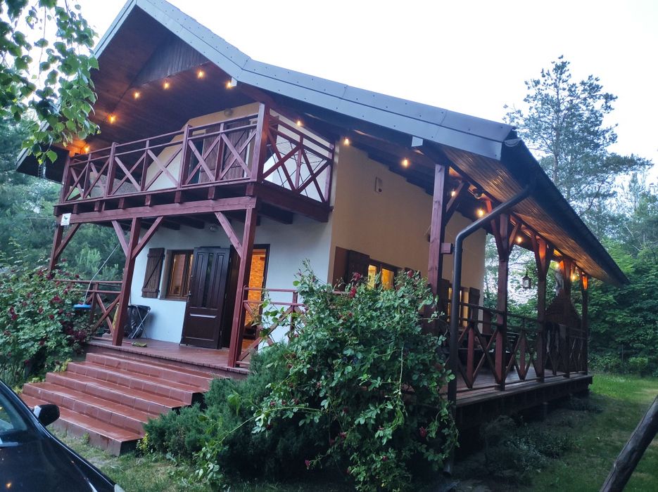 #Domekcałoroczny #dowynajęcia z balią z jacuzzi i sauną..