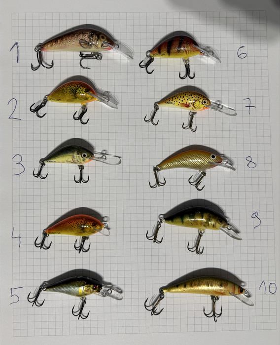 Woblery pstrągowe i kleniowe Rapala, Bonito i inne, okazja