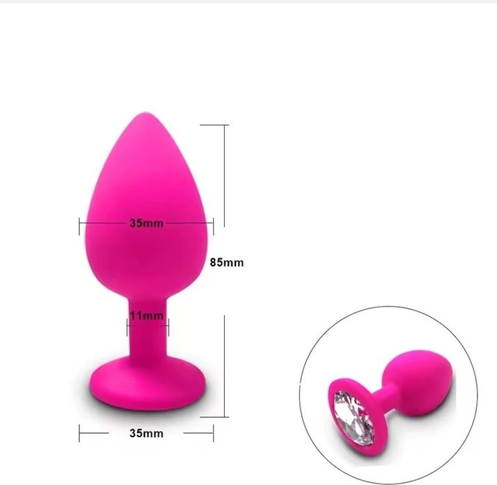 Силиконовая неоновая розовая пробка