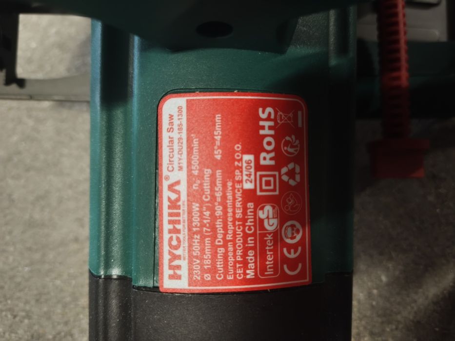 Serra Circular Hychika 1300W 185mm – Como Nova (Lote 2024)