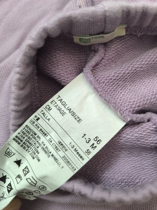 Fato Benetton 1- 3 meses como novo