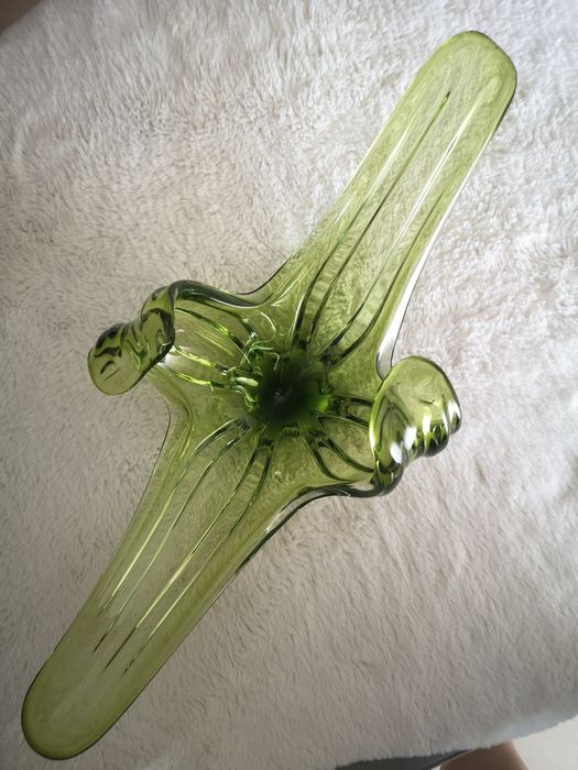 Cristal Moral Saint lambert. Peça decorativa. 60cm comp×28cm larg× 20cm alt.